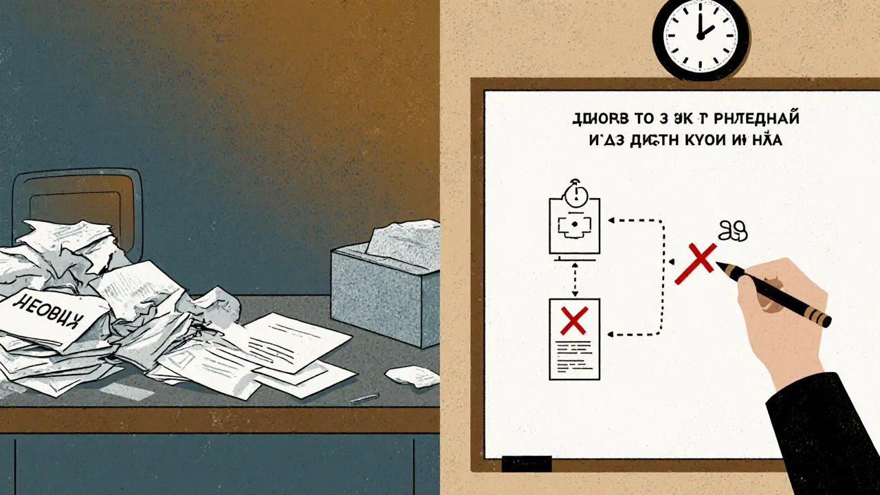 Сравнение хаотичной теории и чёткого разбора ошибок на доске.