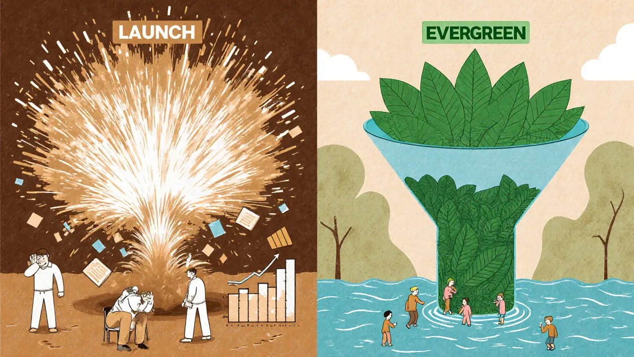 Гибридный запуск: как сочетать evergreen и потоковую модель для стабильного роста курсов