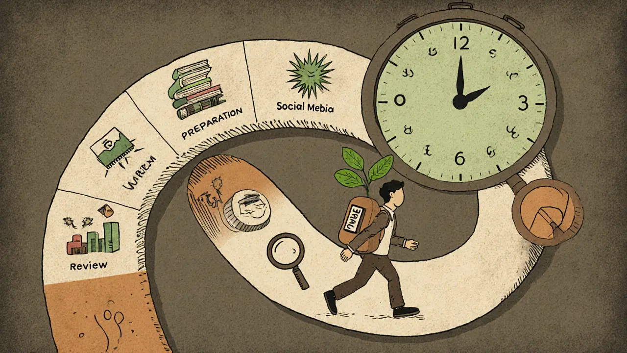 Путь запуска инфобизнеса за 6 недель с тремя этапами и растущим растением.