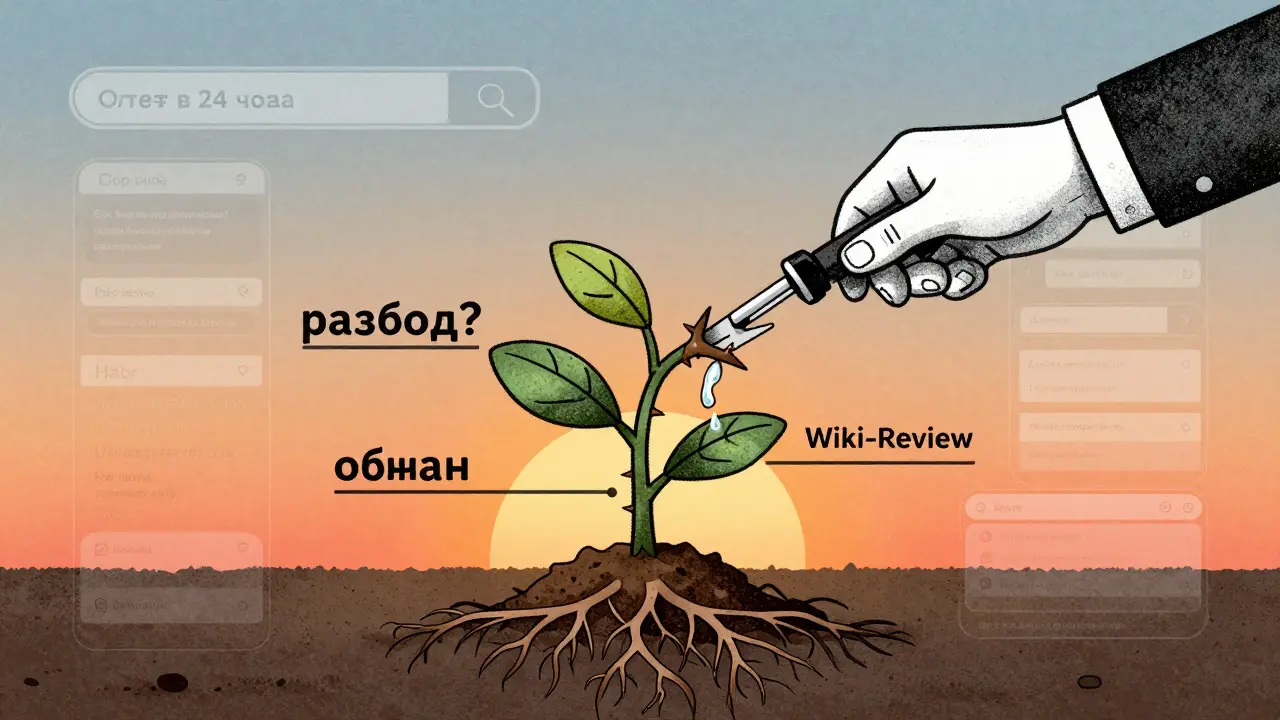 Цифровая репутация как растение: позитивный контент растёт, а негатив обрезается.