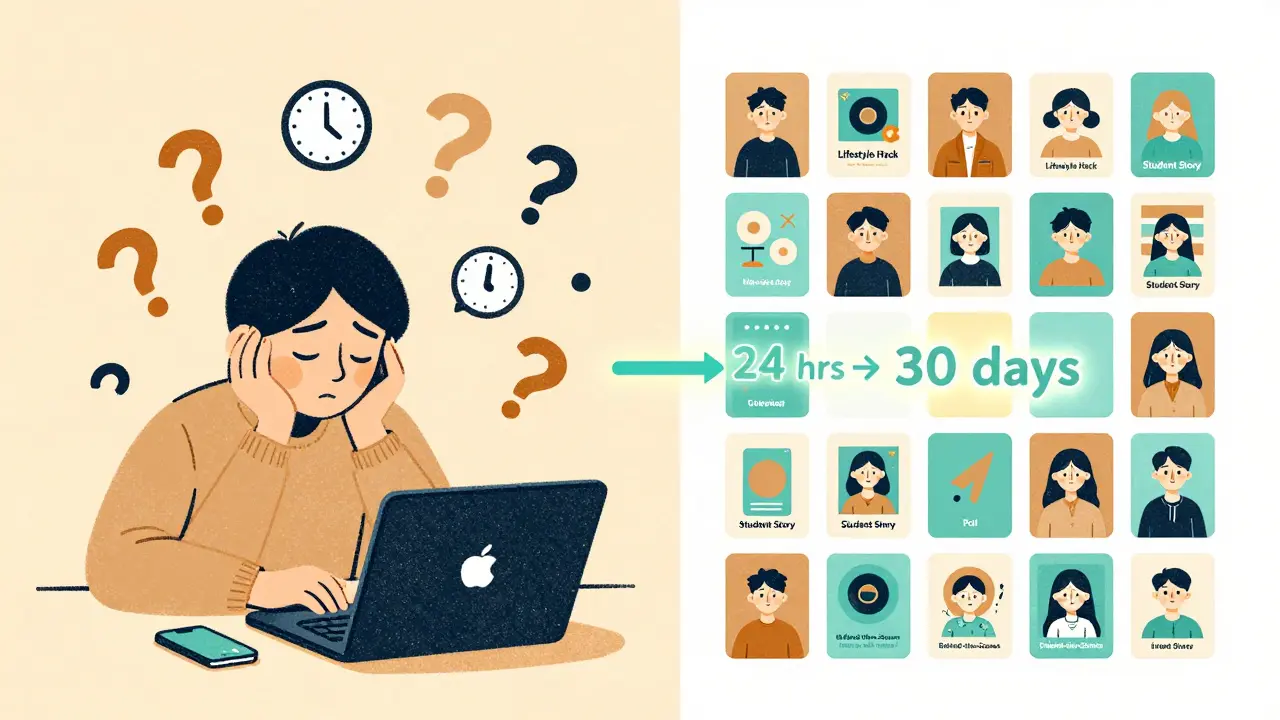 Два сценария: хаос vs порядок — сравнение стресса и контроля над соцсетями в рисографическом стиле