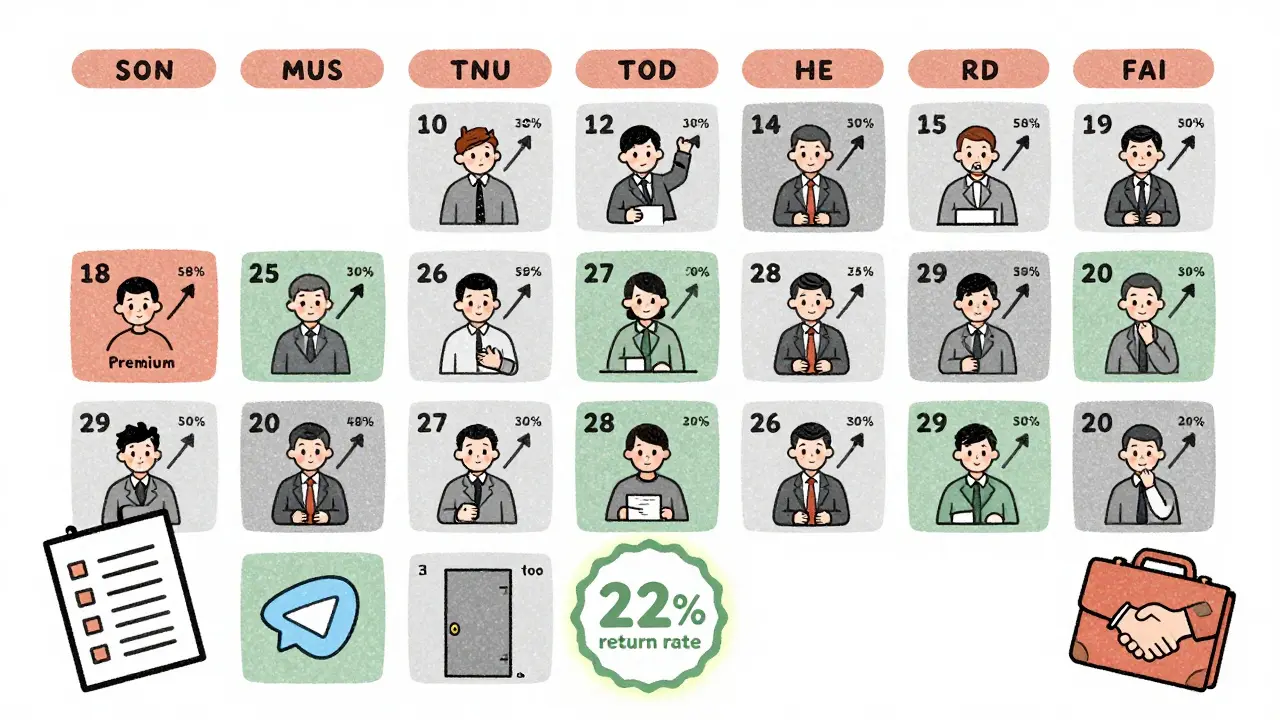 График продаж курсов за 30 дней с ростом премиум-покупок и возвратов клиентов.