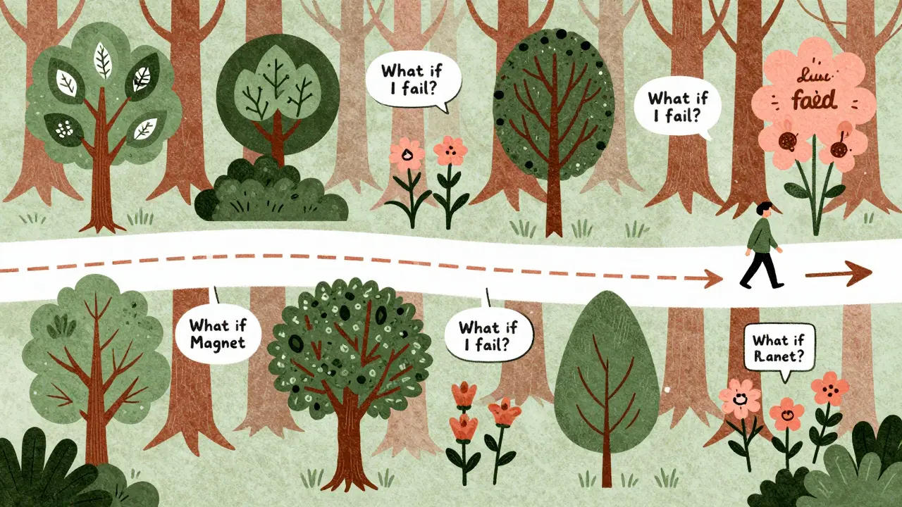 Путь прогрева за 20 дней через лес контента: лид-магниты, трипваеры и отзывы, в стиле рисографии.