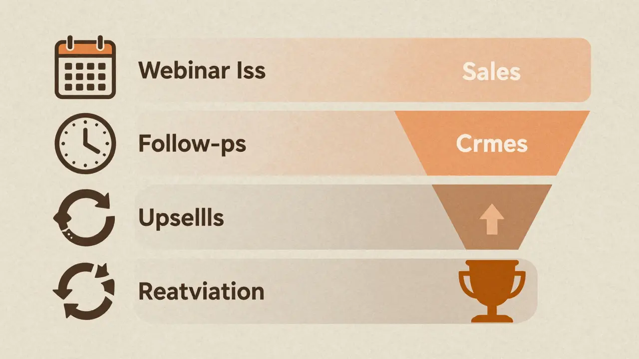 Воронка продаж с пятью этапами