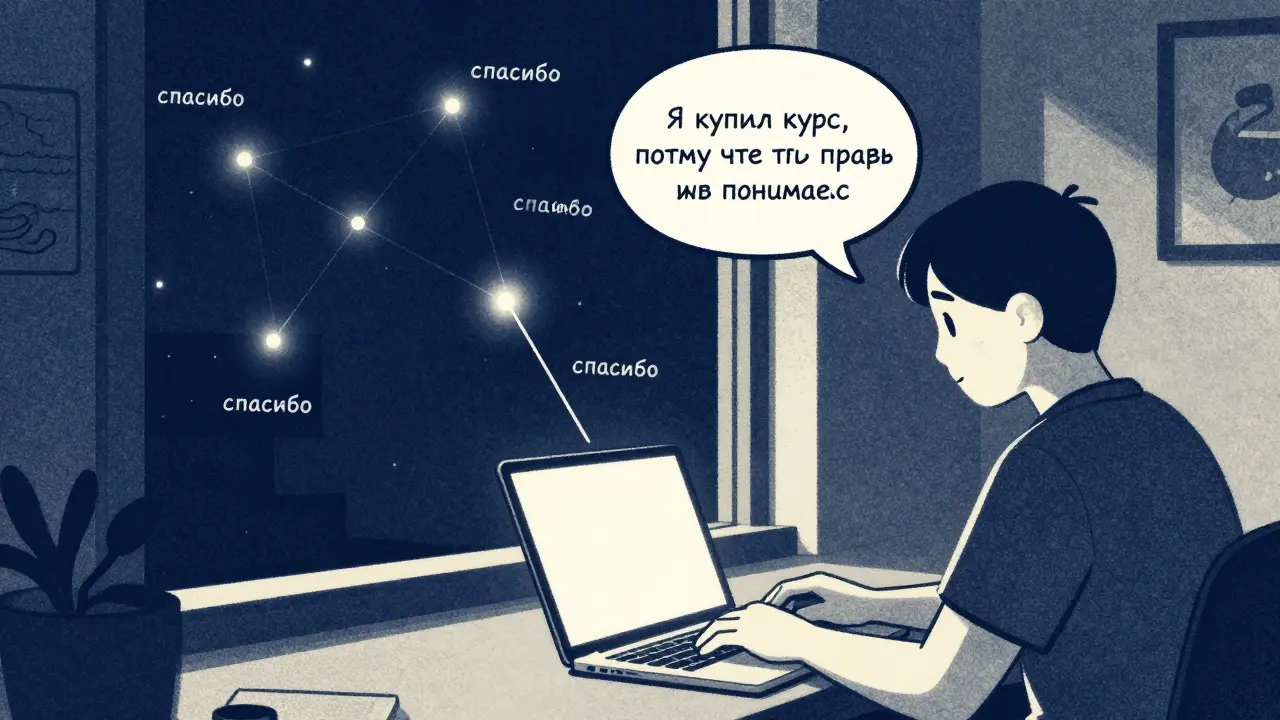 Эксперт работает ночью, а за окном — искры благодарных студентов — в стиле ризографа.