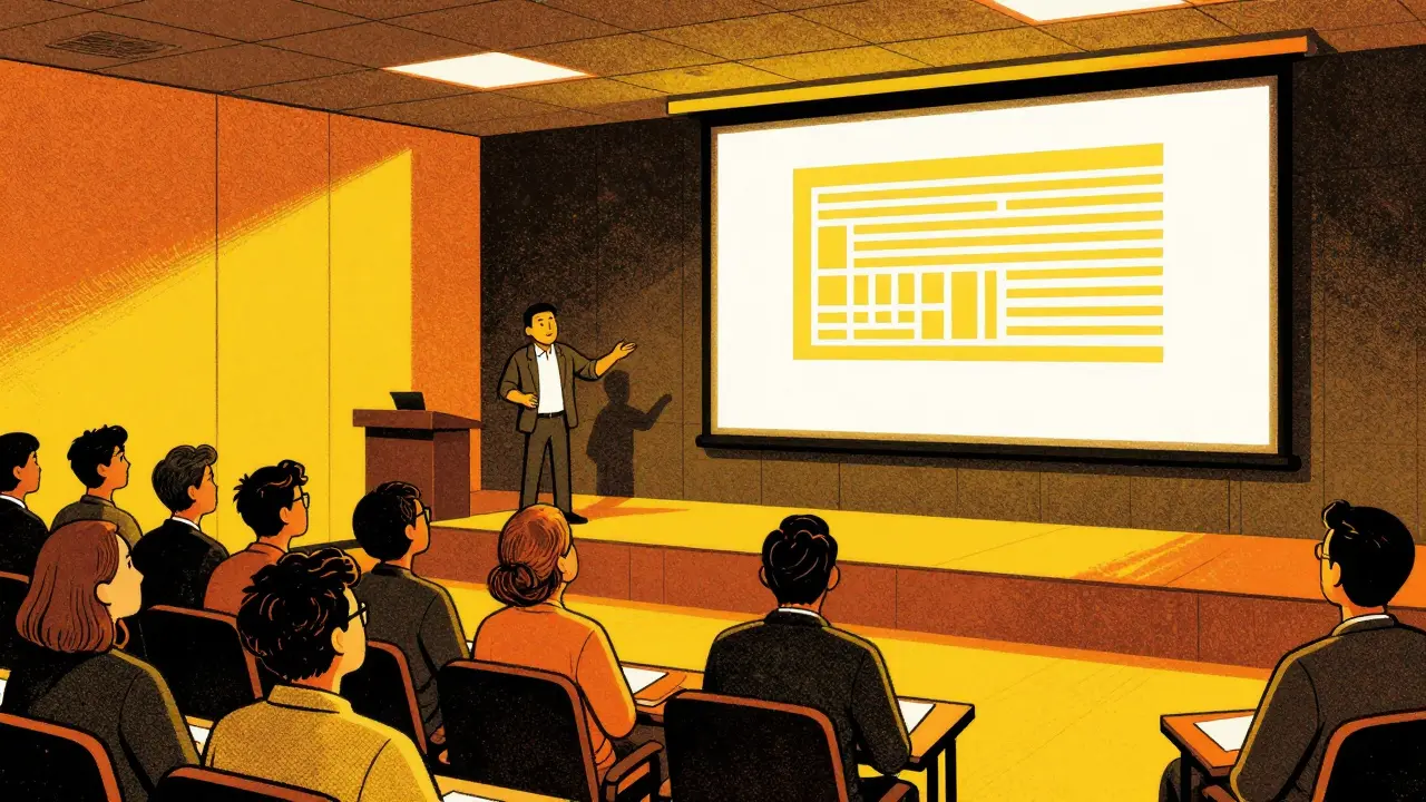 Презентация с одной идеей на слайде и внимательная аудитория